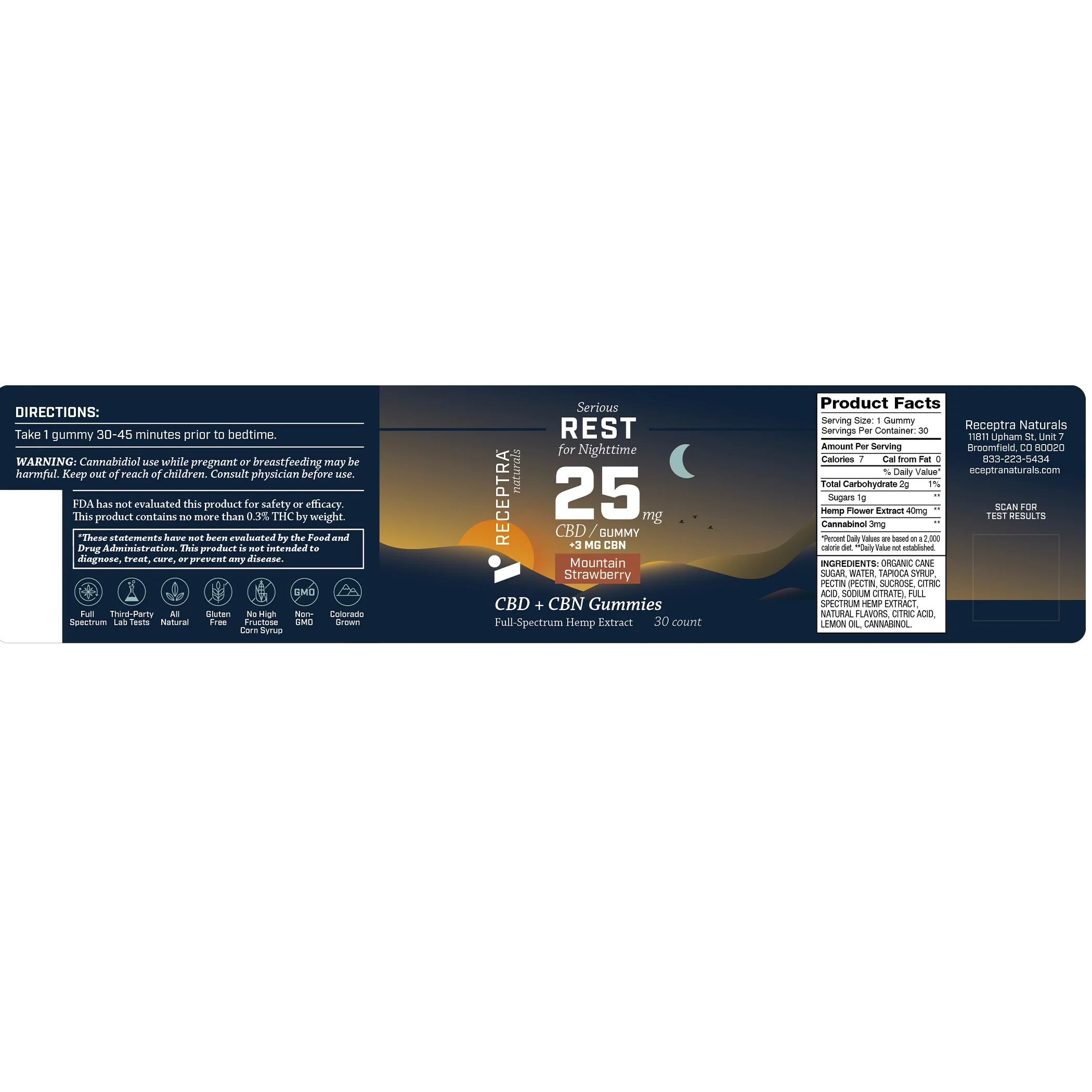 Sleep Gummies CBD  + CBN (25mg) 30ct - Image 6