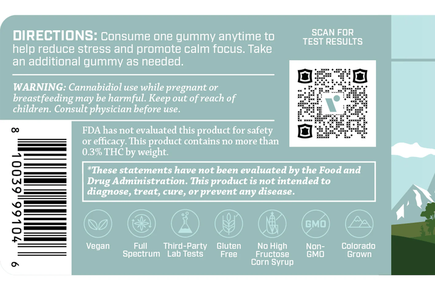 Relax 25mg  CBD + CBG Gummies / 30ct - Image 4