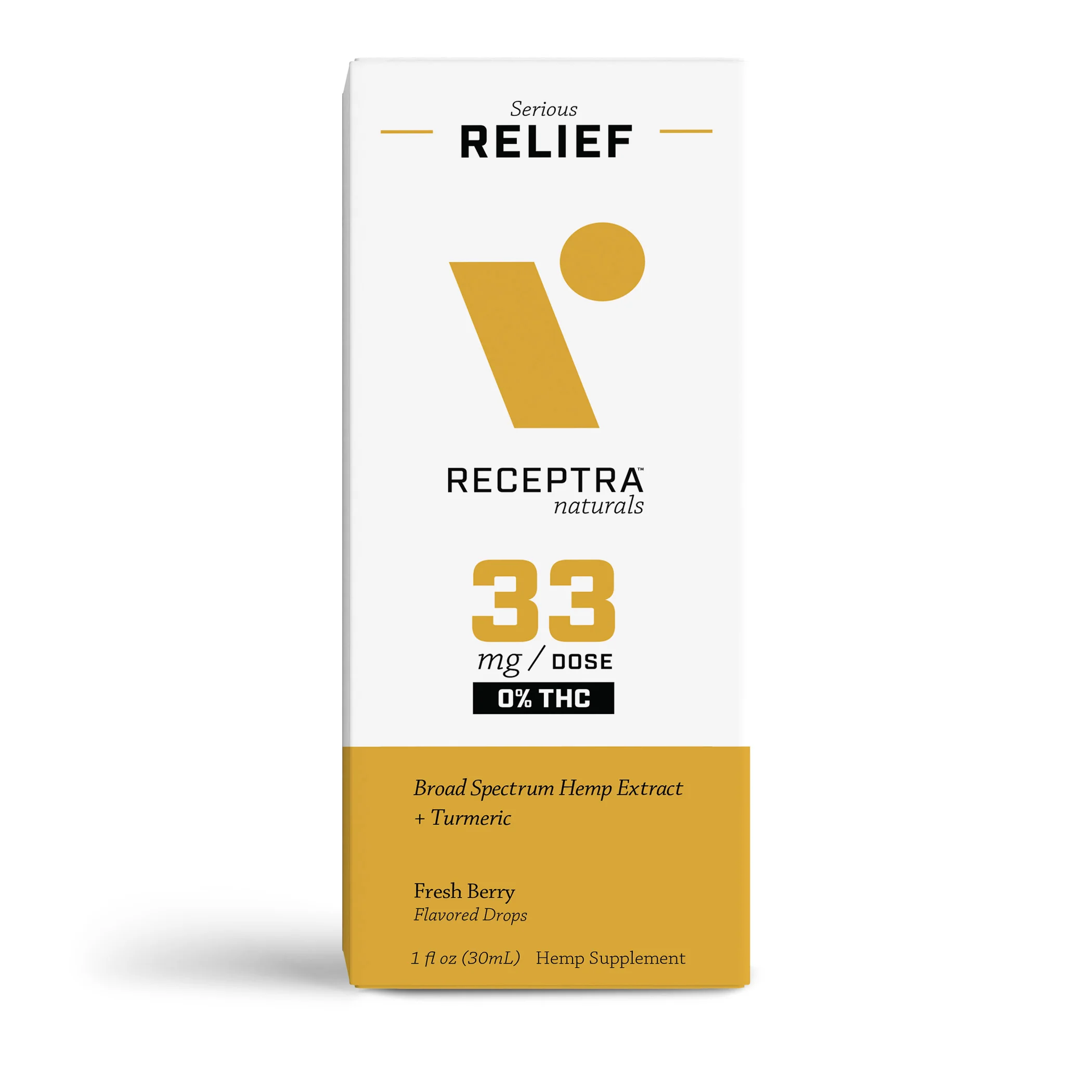 Relief CBD Oil + Turmeric 0% THC Tincture 33mg - Image 3
