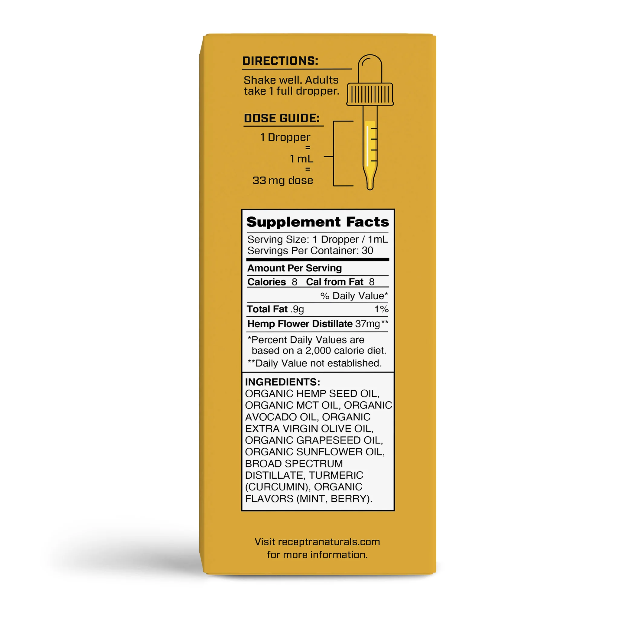 Relief CBD Oil + Turmeric 0% THC Tincture 33mg - Image 5