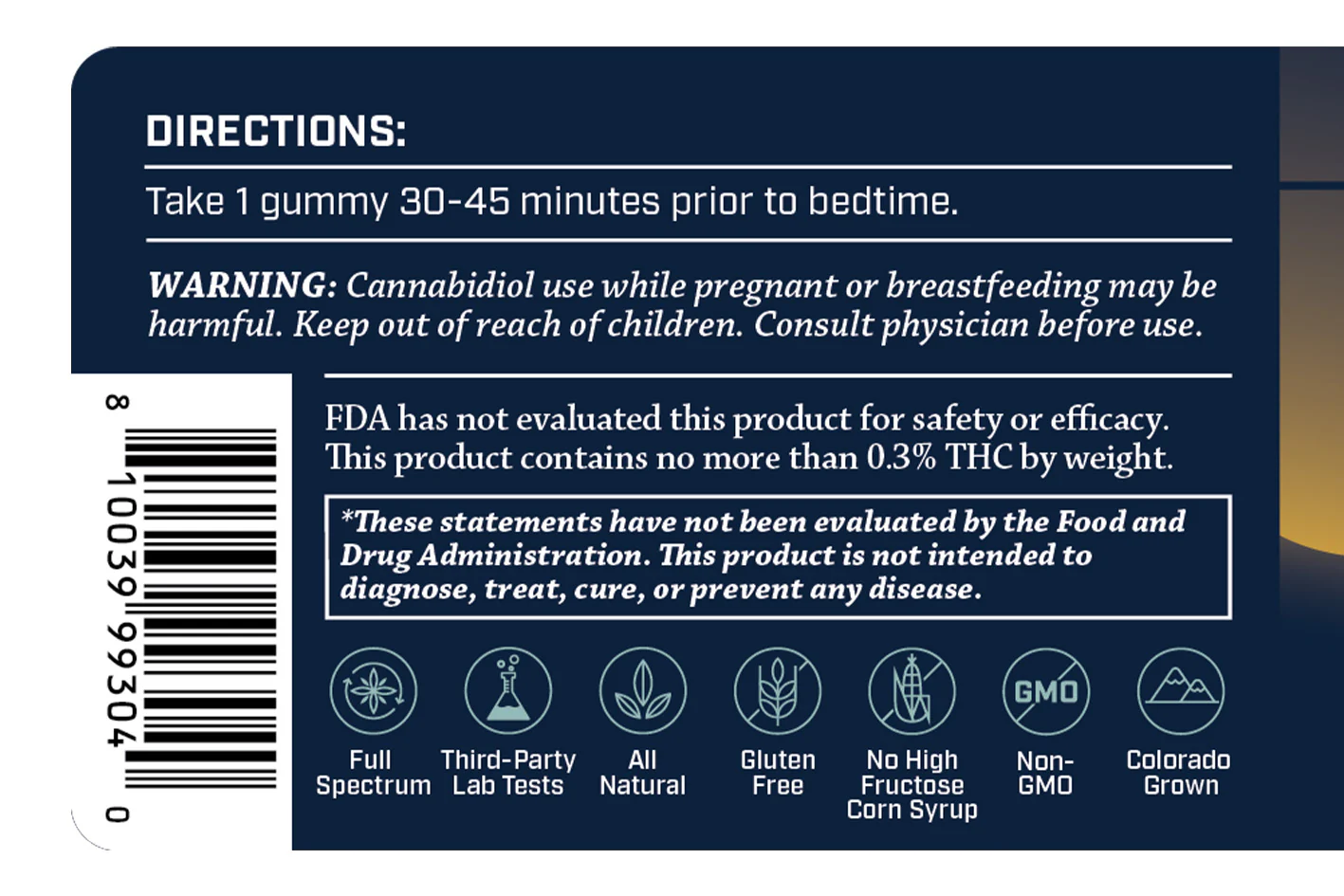 Sleep Gummies CBD  + CBN (25mg) 30ct - Image 4